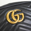 グッチ GGマーモント レザー チェーン ショルダーバッグ ブラック