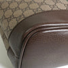 グッチ シェリー GGスプリーム レザー トートバッグ ブラウン