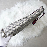 オールド グッチ シェリーライン GGスプリーム トートバッグ ホワイト / ネイビー - NEWSED