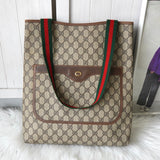 オールド グッチ シェリーライン GGスプリーム トートバッグ ベージュ - NEWSED