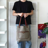 オールド グッチ シェリーライン GGスプリーム トートバッグ ベージュ - NEWSED