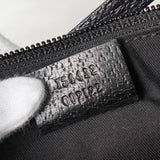 グッチ GGキャンバス / レザー ミニ ハンドバッグ アクセサリーポーチ ブラック - NEWSED