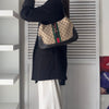 Gucci Jackie Sherry Line GG 帆布单肩包，米色