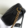 グッチ GGマーモント レザー チェーン ショルダーバッグ ブラック