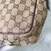 Gucci GG 帆布棕色单肩包