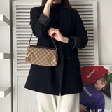 グッチ GGキャンバス / レザー ワンショルダーバッグ ブラウン - NEWSED