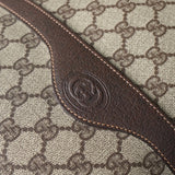 グッチ シェリーライン GGスプリーム / レザー トートバッグ ブラウン - NEWSED