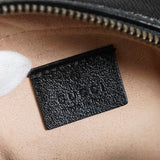 グッチ GGマーモント サークル ハート レザー チェーン ショルダーバッグ ブラック - NEWSED