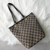 Gucci GG帆布手提包米色/黑色