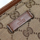 グッチ GGキャンバス / レザー トートバッグ ブラウン - NEWSED