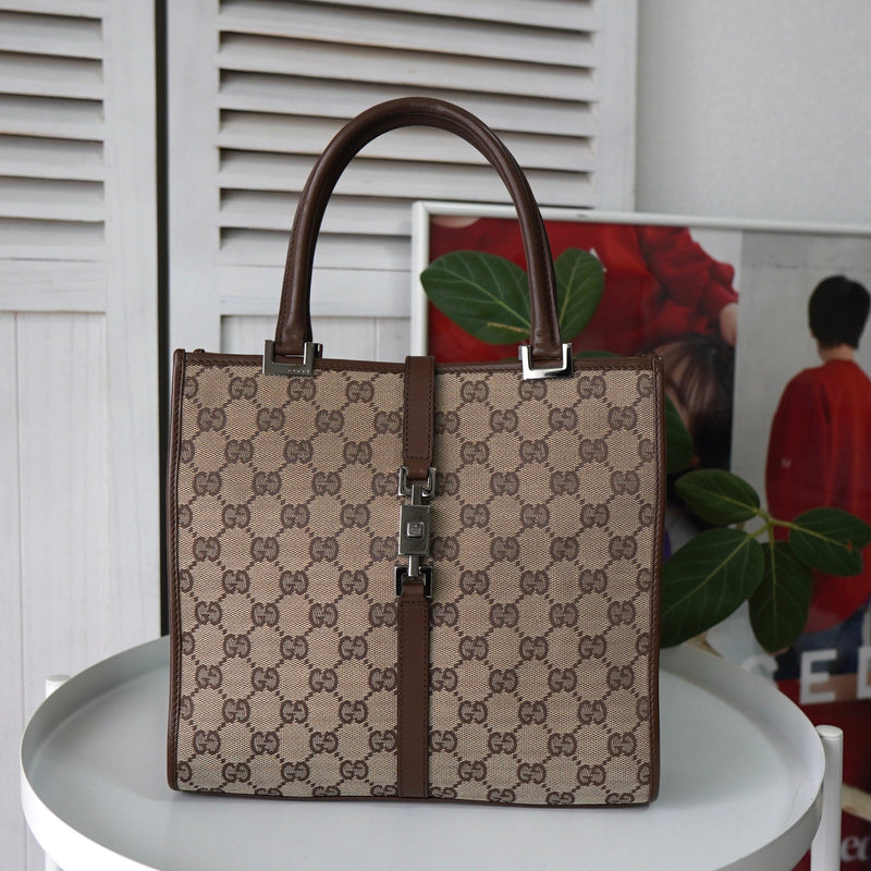GUCCI ジャッキーレザーハンドバッグ 美品GUCCIグッチ レザーハンドバッグ ジャッキー黒002 1064 3444