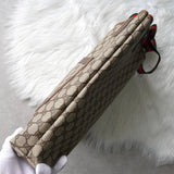 オールド グッチ シェリーライン GGスプリーム トートバッグ ブラウン - NEWSED