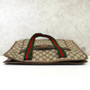 Gucci Sherry GG Supreme / 皮革托特包 棕色