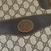 Gucci Sherry GG Supreme / 皮革托特包 棕色
