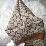 グッチ シェリーライン GGプラス / レザー トートバッグ ブラウン - NEWSED