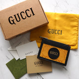 グッチ オフザグリッド GGキャンバス/レザー フラグメントケース イエロー/ブラック - NEWSED