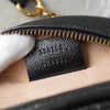 Gucci GG Marmont Leather Heart Round Chain Shoulder Bag Black