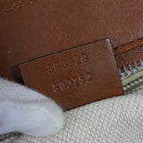 グッチ GGキャンバス / レザー トートバッグ ブラウン - NEWSED