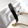 Gucci GG Marmont Leather Heart Round Chain Shoulder Bag Black