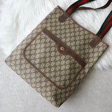 オールド グッチ シェリーライン GGスプリーム トートバッグ ベージュ - NEWSED