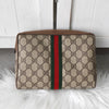 Gucci Sherry GG Supreme / 皮革副包 棕色