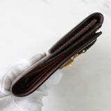 グッチ シェリーライン ニュージャッキー GGスプリーム 二つ折り財布 ベージュ - NEWSED