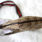 グッチ シェリーライン GGキャンバス ショルダーバッグ ベージュ - NEWSED