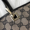 Gucci GG帆布手提包米色/黑色