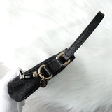 グッチ GGキャンバス / レザー ミニ ハンドバッグ アクセサリーポーチ ブラック - NEWSED