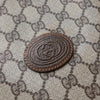 Gucci GG Supreme / Brown Leather Tote Bag