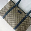 Gucci GG Supreme 手提包 A4 收纳独立式米色/蓝色