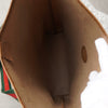 Old Gucci Sherry Line GG Plus/Leather Tote Bag A4 Size, Beige
