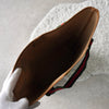 Old Gucci Sherry Line GG Plus/Leather Tote Bag A4 Size, Beige