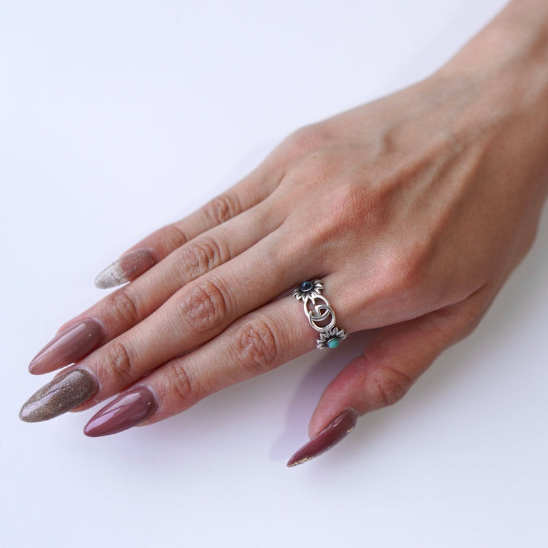 GG Marmont Silver 925 Flower Ring - NEWSED