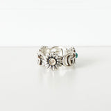 GG Marmont Silver 925 Flower Ring - NEWSED