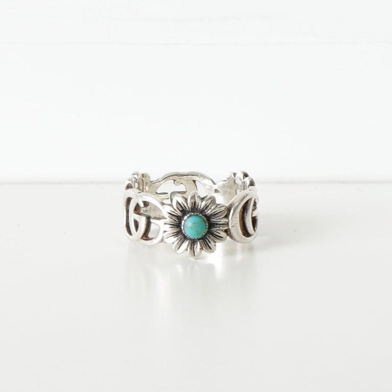 GG Marmont Silver 925 Flower Ring - NEWSED