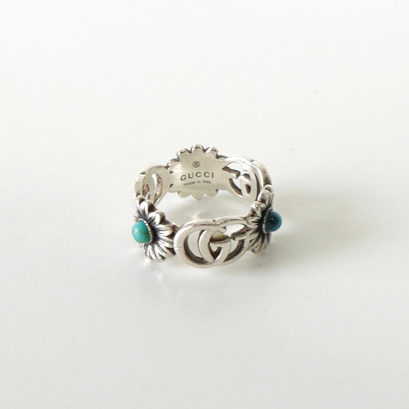 GG Marmont Silver 925 Flower Ring - NEWSED