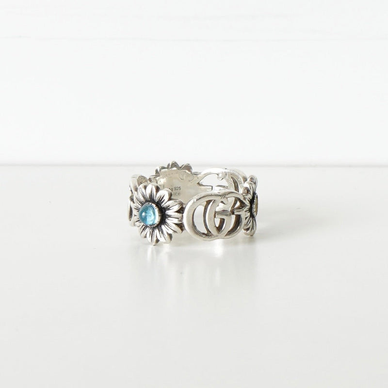 GG Marmont Silver 925 Flower Ring - NEWSED