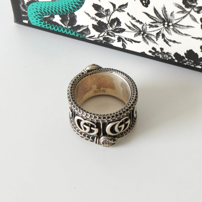 GG Marmont Snake Silver 925 Ring - NEWSED