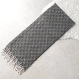 GG Pattern Cashmere Wool Muffler｜Made in Italy - NEWSED