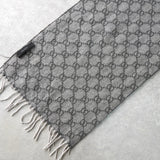 GG Pattern Cashmere Wool Muffler｜Made in Italy - NEWSED