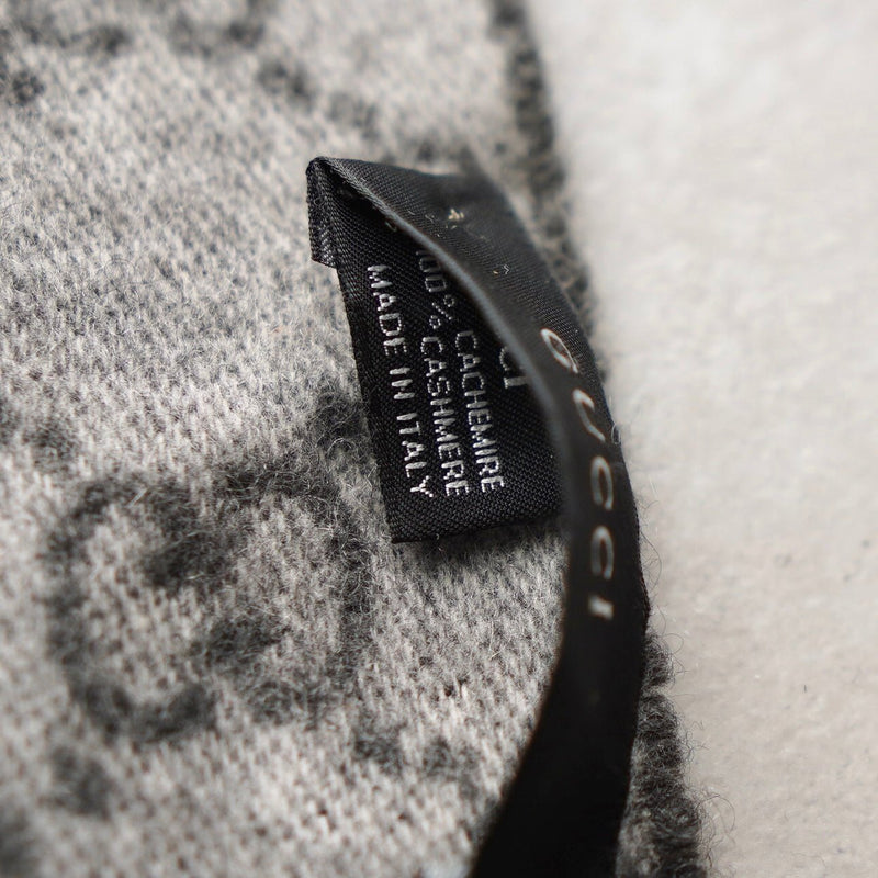 GG Pattern Cashmere Wool Muffler｜Made in Italy - NEWSED