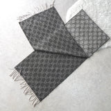 GG Pattern Cashmere Wool Muffler｜Made in Italy - NEWSED