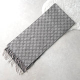 GG Pattern Cashmere Wool Muffler｜Made in Italy - NEWSED