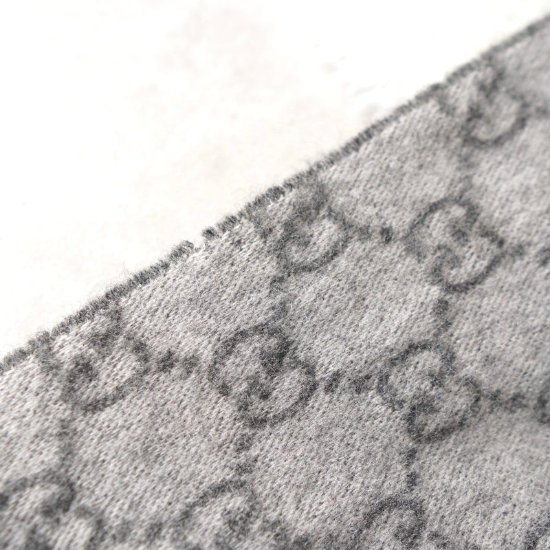 GG Pattern Cashmere Wool Muffler｜Made in Italy - NEWSED
