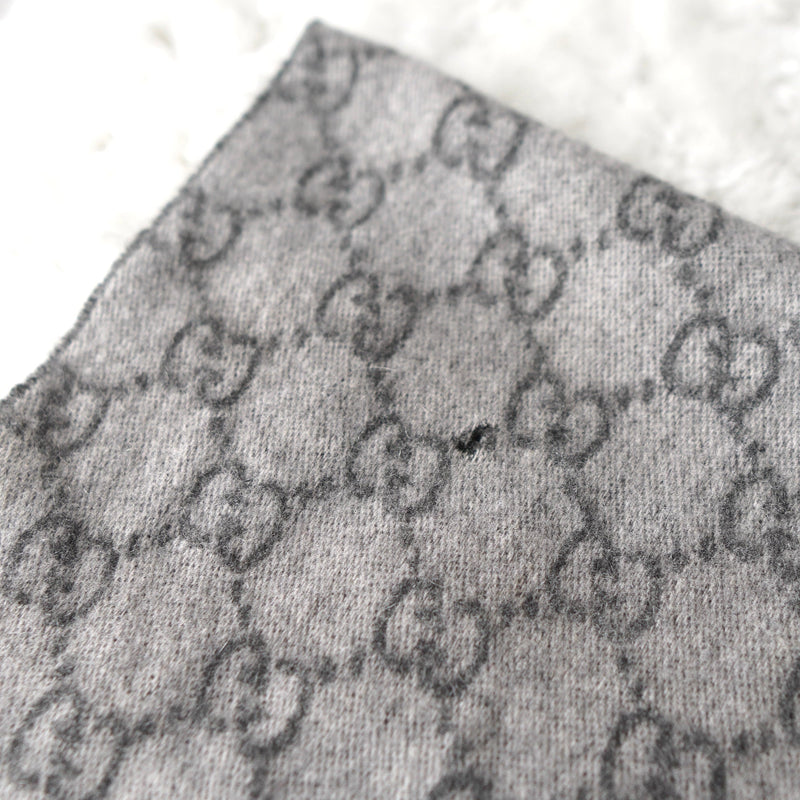 GG Pattern Cashmere Wool Muffler｜Made in Italy - NEWSED