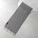GG Pattern Cashmere Wool Muffler｜Made in Italy - NEWSED
