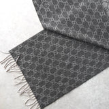 GG Pattern Cashmere Wool Muffler｜Made in Italy - NEWSED