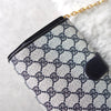 GG Supreme Interlocking G Gold Chain Shoulder Bag Made in Italy