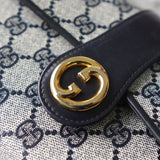 GG Supreme Interlocking G Gold Chain Shoulder Bag Made in Italy - NEWSED
